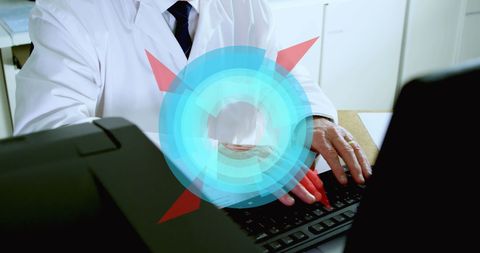 Scientist Working with Digital Interface for Data Processing - Download Free Stock Images Pikwizard.com