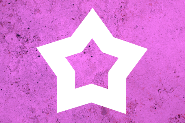 Geometric Black Star Shape on Purple Grunge Background - Transparent PNG - Download Free Stock Videos Pikwizard.com