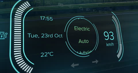 Futuristic Digital Interface with Data and Dummy Elements