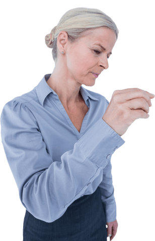 Caucasian Businesswoman Pointing on Transparent Interface - Download Free Stock Videos Pikwizard.com