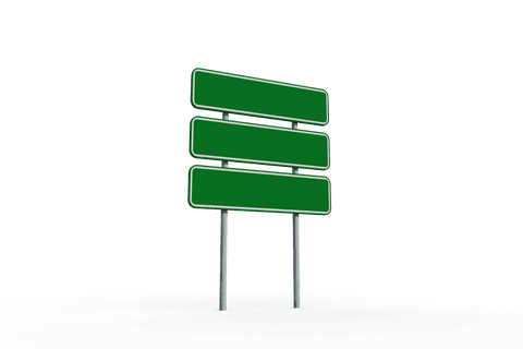 transparent road signs for custom directional message - Download Free Stock Videos Pikwizard.com