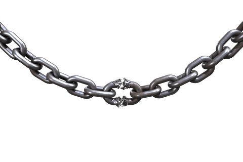 broken silver chain symbolizing weakness - Download Free Stock Videos Pikwizard.com