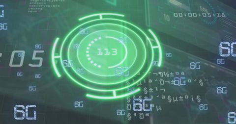 Futuristic Technology Interface with 6G Elements - Download Free Stock Images Pikwizard.com
