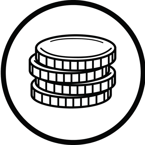 digital illustration of coin pile in circle with transparent background - Download Free Stock Videos Pikwizard.com