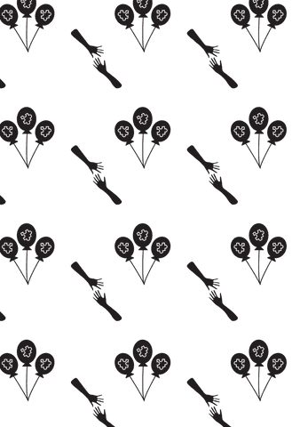 hands and balloons pattern on transparent background - Download Free Stock Videos Pikwizard.com