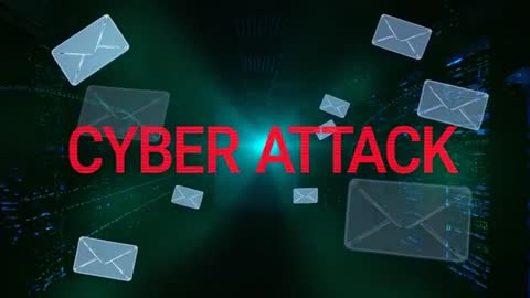 Cybersecurity Threat in Server Room with Email Envelopes