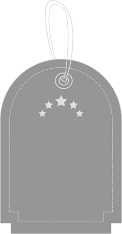 grey name tag illustration with stars on transparent background - Download Free Stock Videos Pikwizard.com