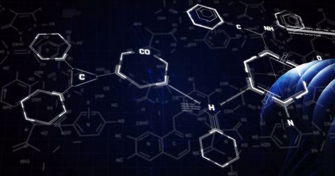 Complex Chemical Structures and DNA Strand Digital Illustration - Download Free Stock Images Pikwizard.com