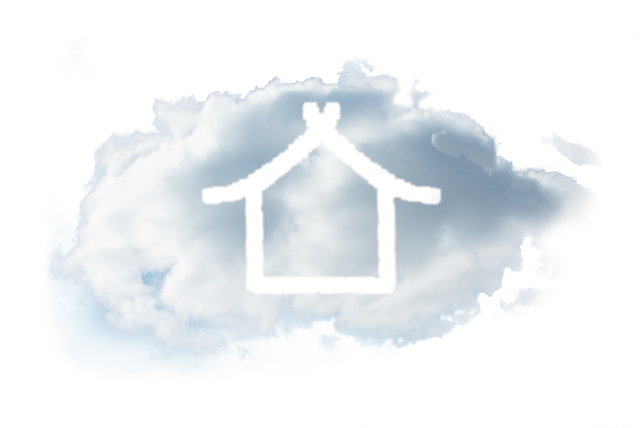 Transparent Cloud House Icon PNG Illustration on Open Sky Background - Download Free Stock Videos Pikwizard.com