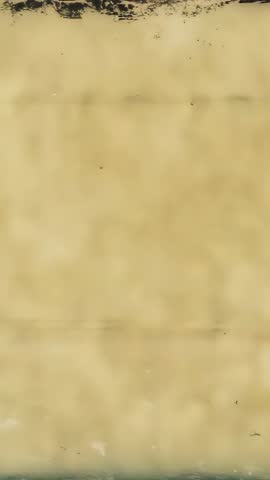 Vertical video displaying aged parchment texture with creases, stains and vintage distress