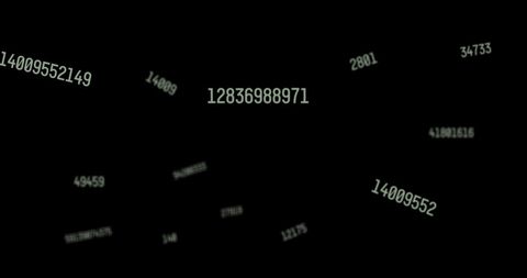 Floating Numbers Over Murky Space - Download Free Stock Images Pikwizard.com
