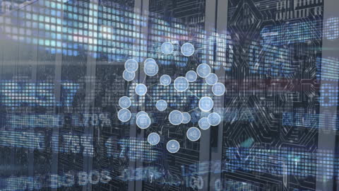 Digital Globe of Network Icons in a Data Server Environment