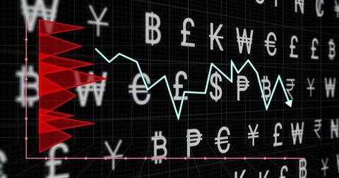 Vibrant Financial Data Analysis with Global Currency - Download Free Stock Images Pikwizard.com