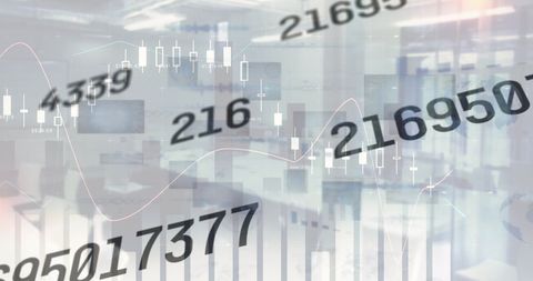 Dynamic Financial Data Overlays in Modern Workspace - Download Free Stock Images Pikwizard.com