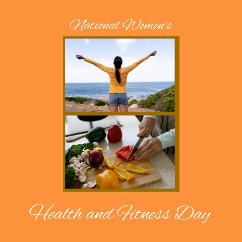 Celebration of Women's Health and Fitness Day by the Sea - Download Free Stock Templates Pikwizard.com
