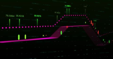 Digital Stock Market Graph with Dynamic Data Displays - Download Free Stock Images Pikwizard.com