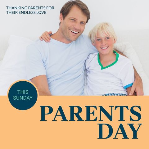 father and son enjoy parents day celebration at home - Download Free Stock Templates Pikwizard.com