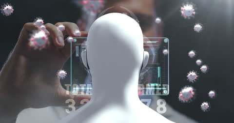 Digital World Fusion with Futuristic Technology and Coronavirus