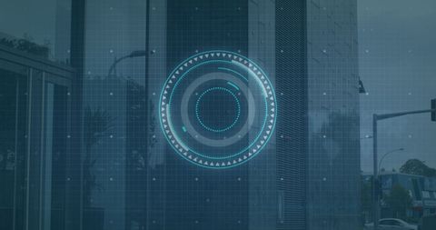 Digital Technology and Data Processing Overlay with Scope Scanning - Download Free Stock Images Pikwizard.com