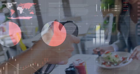 Technology and Finance Data Animation in Consumer Transactions