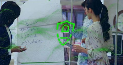 Team collaboration and strategy meeting