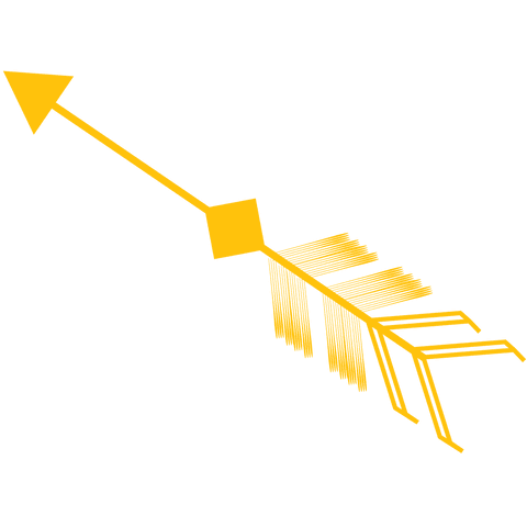 yellow angular arrow on transparent background for direction and design - Download Free Stock Videos Pikwizard.com