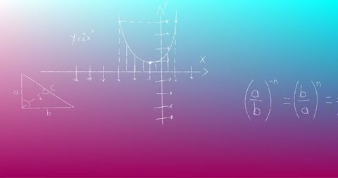 chalkboard mathematics concepts on gradient background - Download Free Stock Images Pikwizard.com