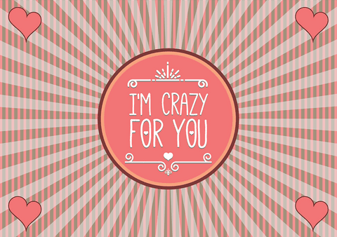 I'm Crazy for You Text with Heart Elements on Transparent Background - Download Free Stock Videos Pikwizard.com