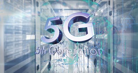 Digital Networking 5G Technology in Server Room Environment - Download Free Stock Images Pikwizard.com