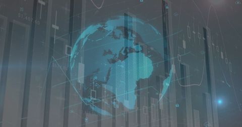 global data visualization with digital interactions - Download Free Stock Images Pikwizard.com
