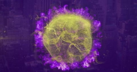 abstract sphere with glowing purple energy - Download Free Stock Images Pikwizard.com