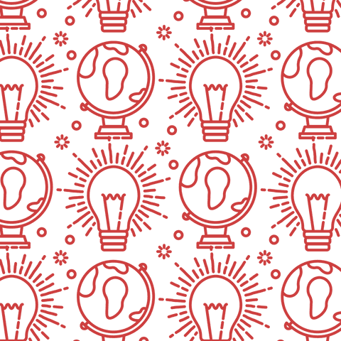 transparent vector pattern of globes and light bulbs - Download Free Stock Videos Pikwizard.com