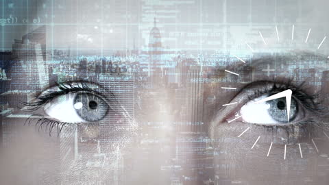 Futuristic Data Interfaces Over Human Eyes