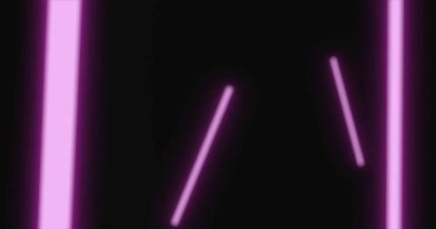 Floating Pink Neon Lights on Black Background - Download Free Stock Images Pikwizard.com