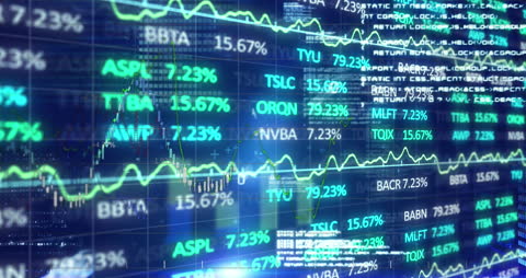 Digital Display of Stock Market Statistics and Data
