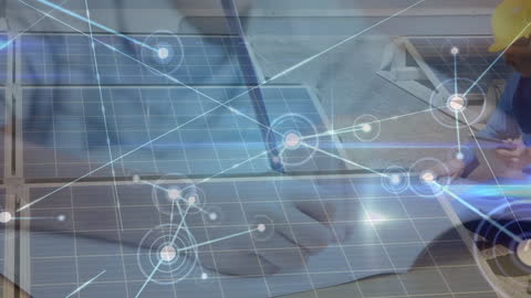 Solar Energy Innovation with Network Connections Overlay