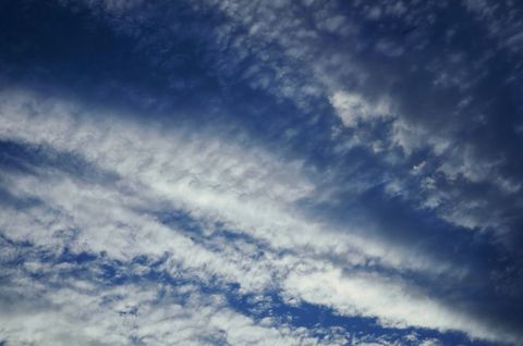 Scenic Cloudscape with Dynamic Cirrus Clouds at Dusk