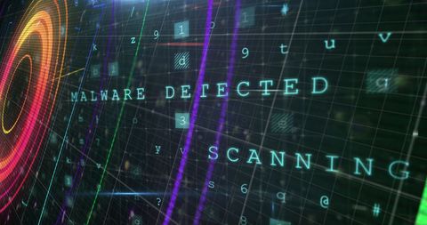 Cybersecurity Scanner Detecting Malware in Digital Code - Download Free Stock Images Pikwizard.com