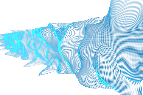 abstract blue vector waves with transparent background - Download Free Stock Videos Pikwizard.com