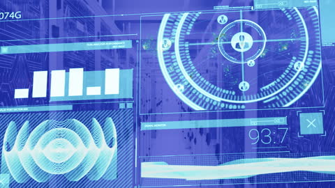 Futuristic Visualization of Data Processing in Computer Servers