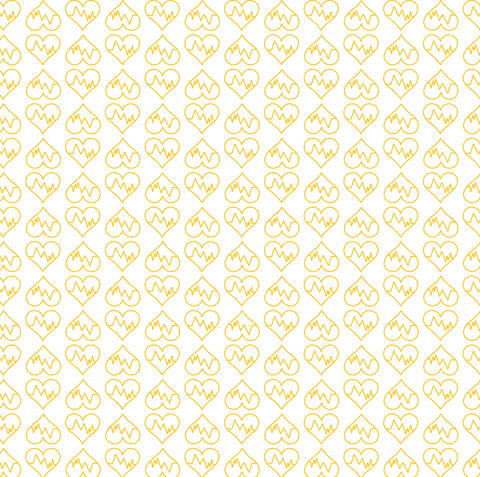 Transparent Heart Pattern Illustration on Yellow Outline Digital Design - Download Free Stock Videos Pikwizard.com