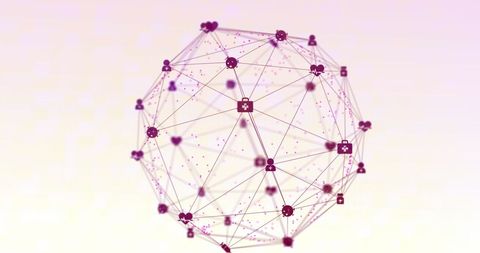Digital Network Sphere with Nodes for Global Connectivity - Download Free Stock Images Pikwizard.com
