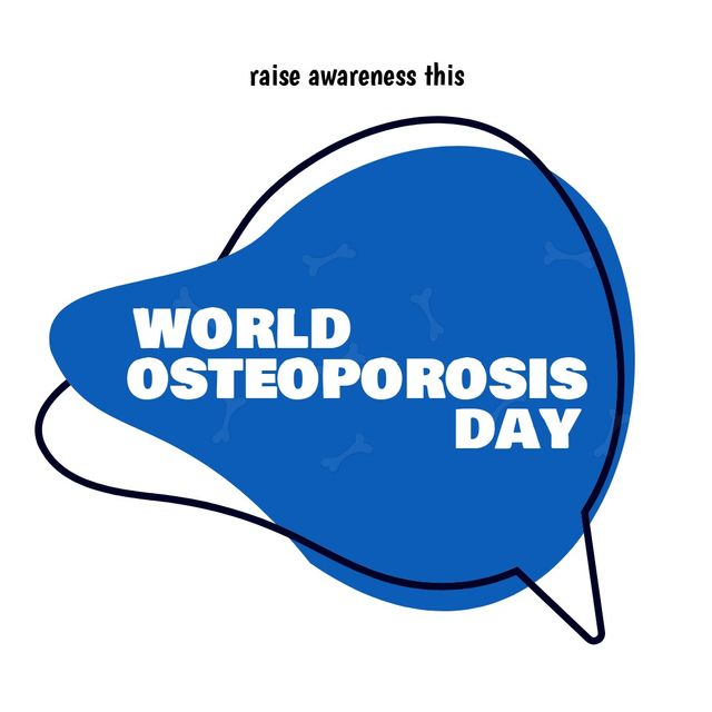 Useful for promoting World Osteoporosis Day, spreading awareness about bone health, and educating the public on osteoporosis. Ideal for campaigns, posters, social media posts, and health organization materials.