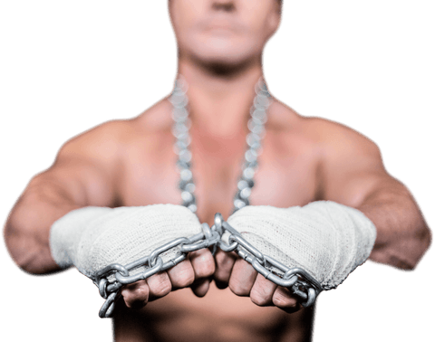 Transparent Chain Symbolizing Resilience and Perseverance