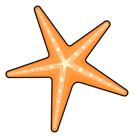 Cartoon Starfish with Gradient Dots on Transparent Background - Download Free Stock Videos Pikwizard.com