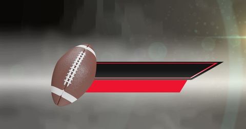 Dynamic Football Design on Bold Red and Black Background