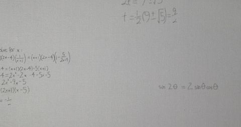 Mathematical Equations on White Canvas Background - Download Free Stock Images Pikwizard.com