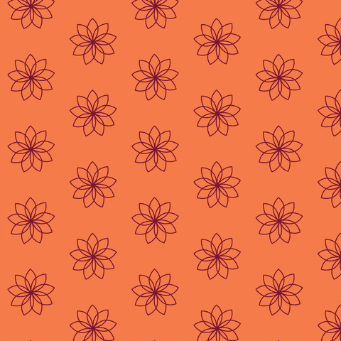 transparent floral pattern design on orange background - Download Free Stock Videos Pikwizard.com