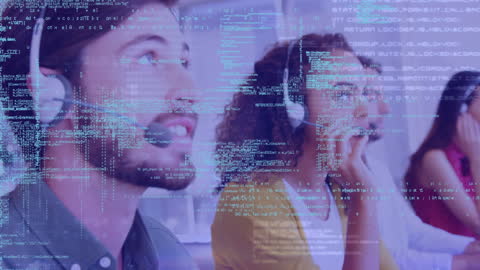 Customer Support Team Using Technology for Efficient Service