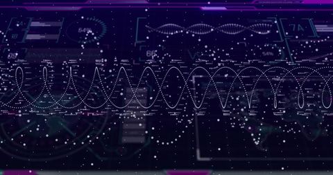 Digital Data and Smart Technology Visualization Interface